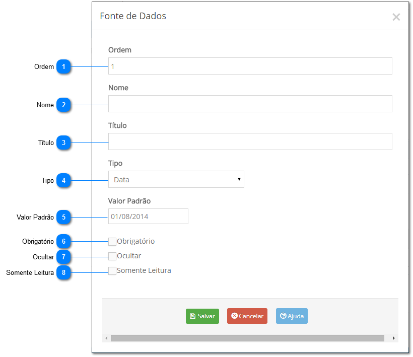 Adicionar/Editar Parâmetro