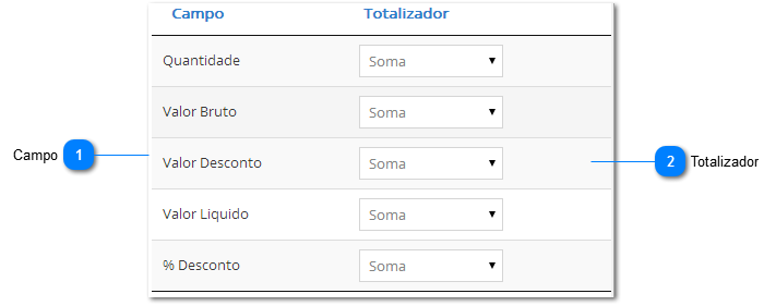 Totalizadores - Análise Pivot