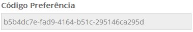 2. Código da Preferência