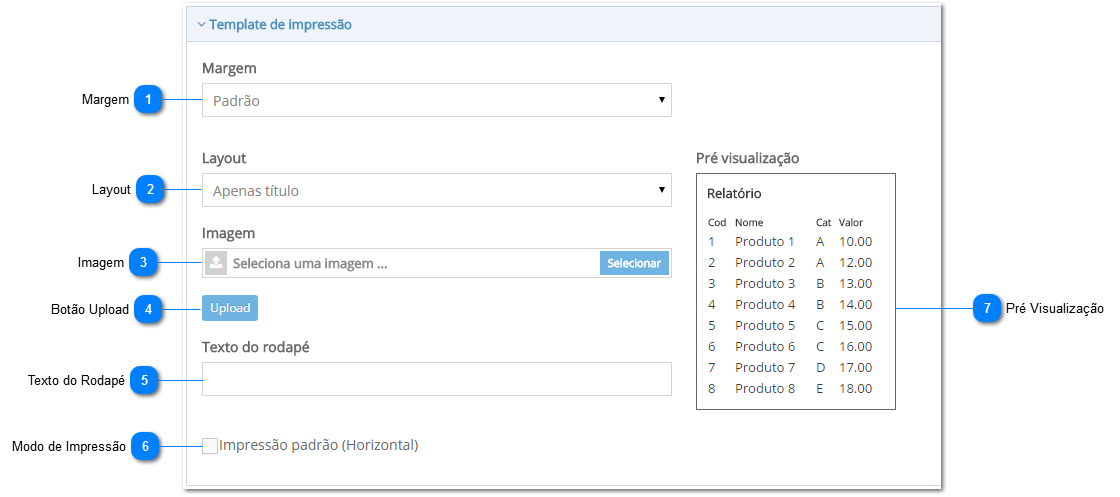 Configuração de Impressão